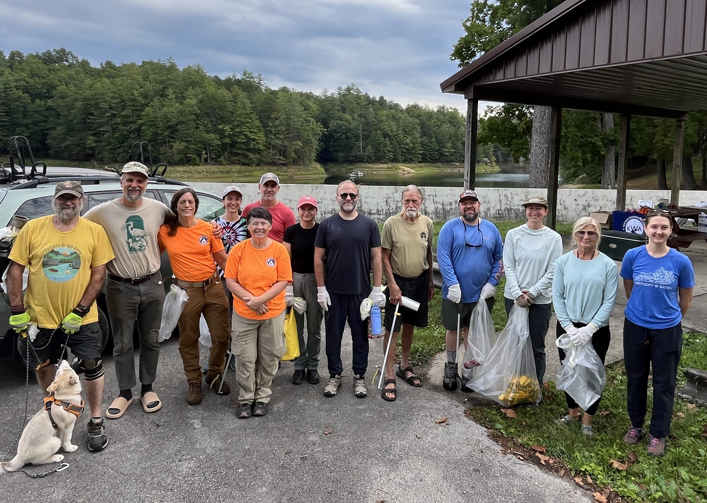 Team helps with Wolfe Lake cleanup