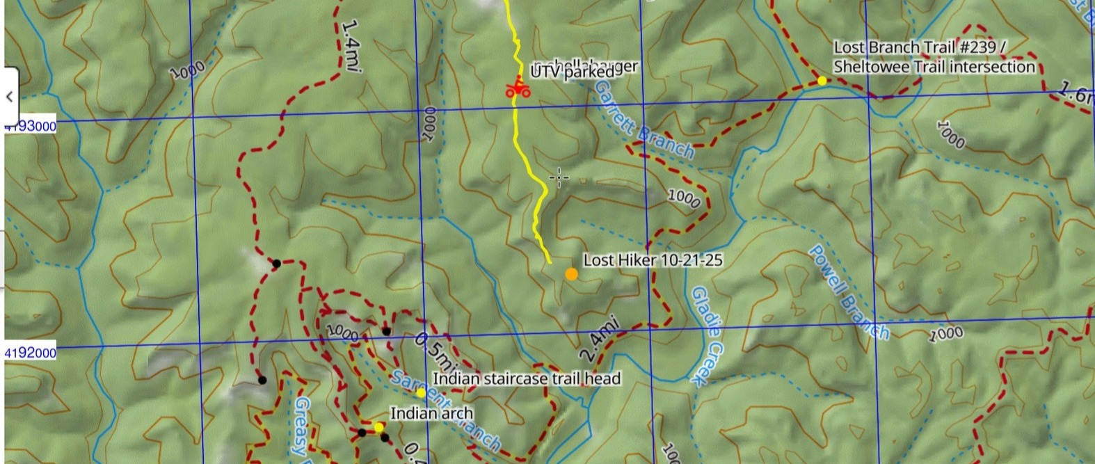 Lost hiker rescued from cliff