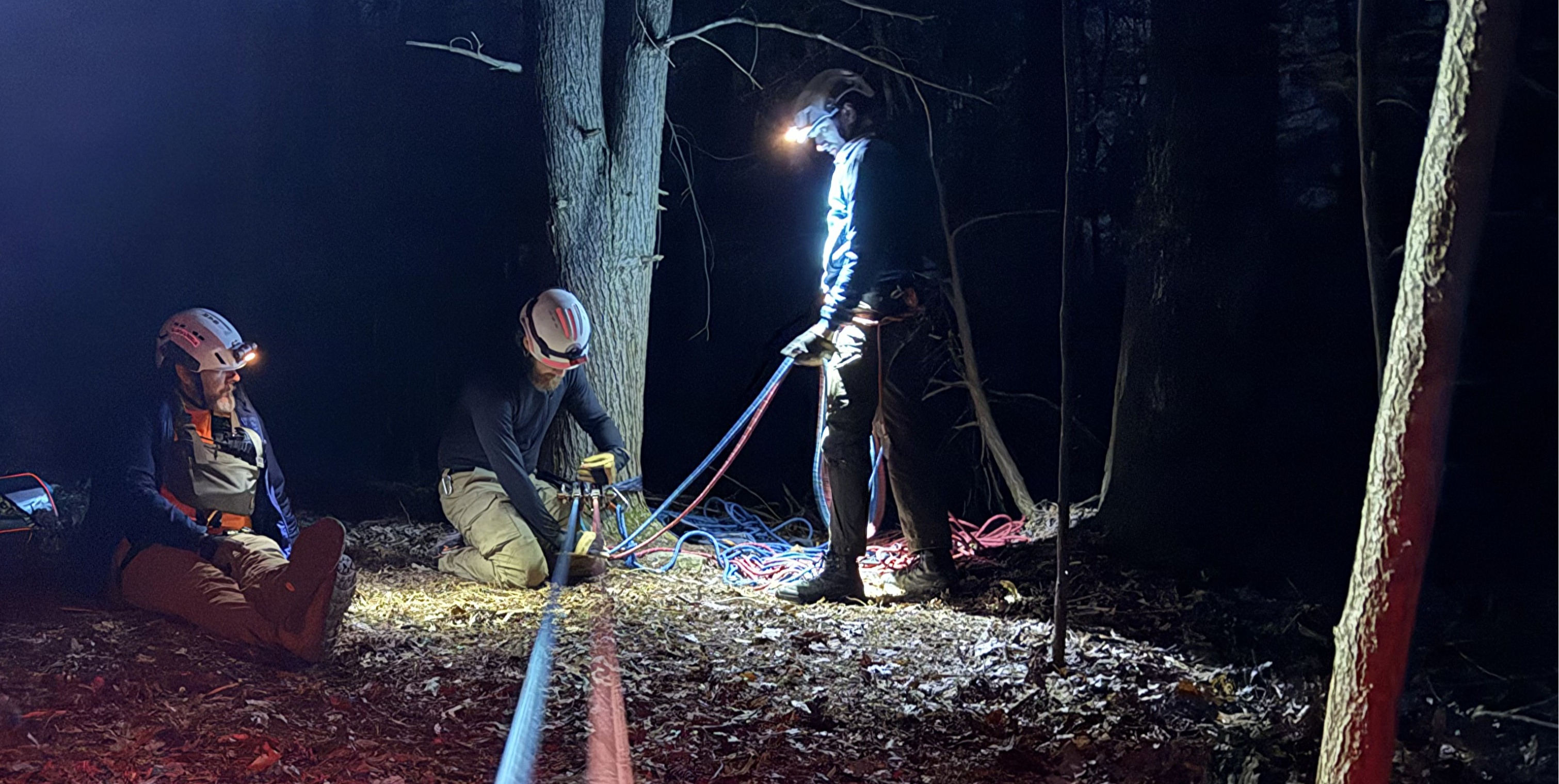 Divers, rope techs and medical team train for spring rescues